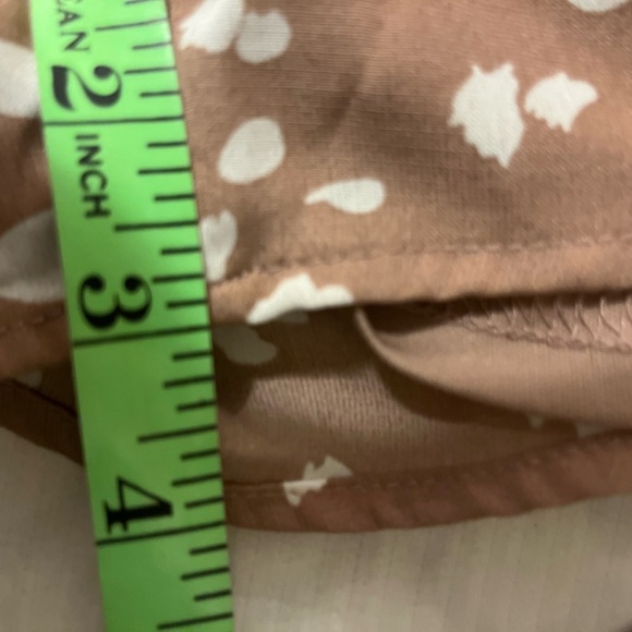 She & Sky Spices Peach  and White Polka Dot Wrap Romper, size Small - Picture 6 of 7